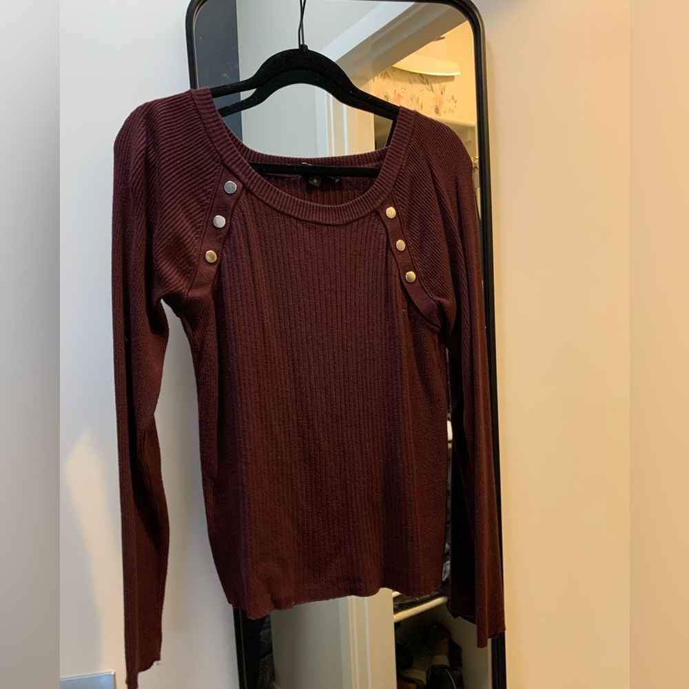 Burgundy Express Sweater